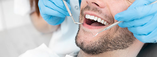 family dental care being performed